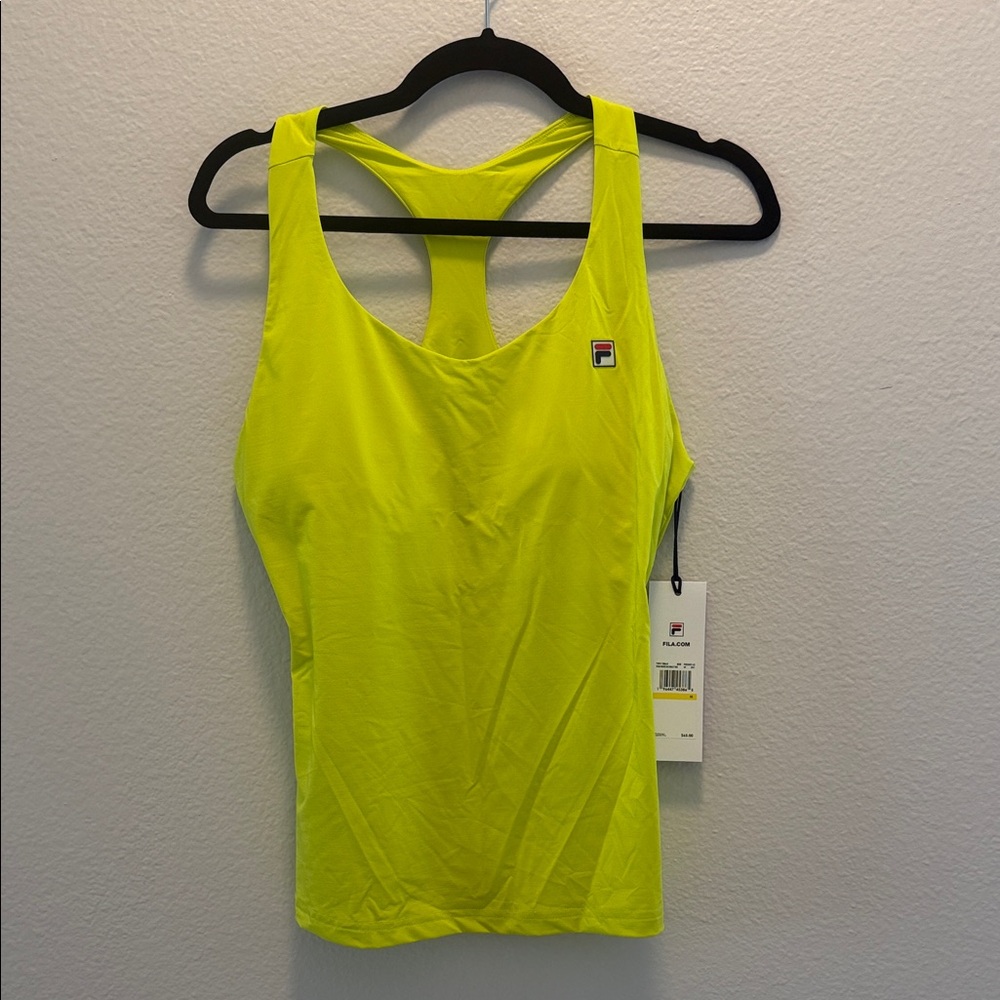 NWT Fila Bright Yellow Athletic Tank